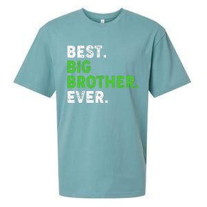 Best Big Brother Ever Older Sibling Sueded Cloud Jersey T-Shirt