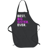 Best Big Sister Ever Older Sibling Full-Length Apron With Pockets