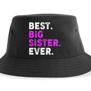 Best Big Sister Ever Older Sibling Sustainable Bucket Hat