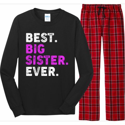 Best Big Sister Ever Older Sibling Long Sleeve Pajama Set