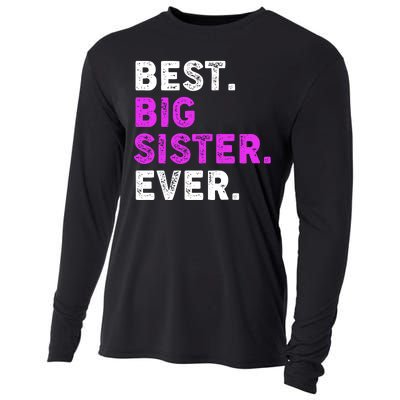 Best Big Sister Ever Older Sibling Cooling Performance Long Sleeve Crew