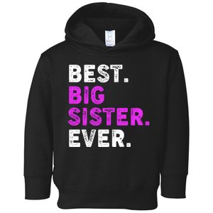 Best Big Sister Ever Older Sibling Toddler Hoodie