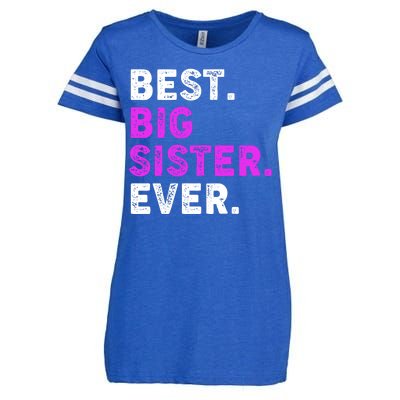 Best Big Sister Ever Older Sibling Enza Ladies Jersey Football T-Shirt