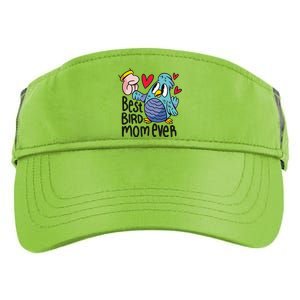 Best Bird Mom Ever Adult Drive Performance Visor