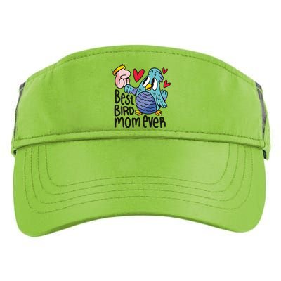 Best Bird Mom Ever Adult Drive Performance Visor