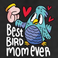 Best Bird Mom Ever 7 Panel Mesh Trucker Snapback Hat