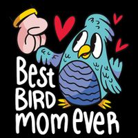 Best Bird Mom Ever Drawstring Bag