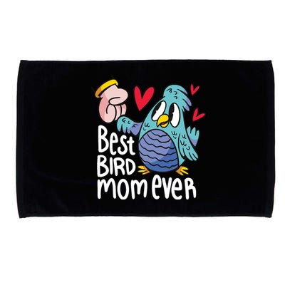 Best Bird Mom Ever Microfiber Hand Towel