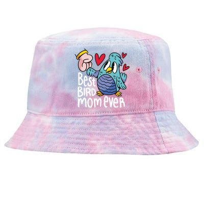 Best Bird Mom Ever Tie-Dyed Bucket Hat