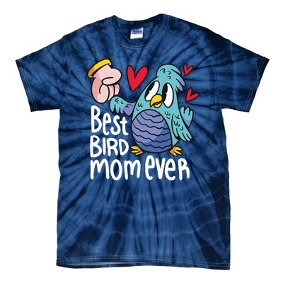 Best Bird Mom Ever Tie-Dye T-Shirt