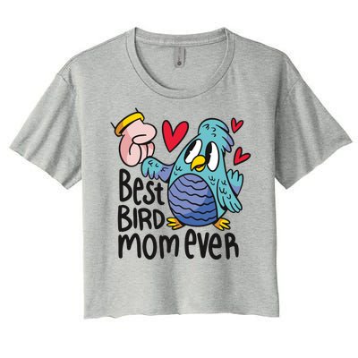 Best Bird Mom Ever Women's Crop Top Tee