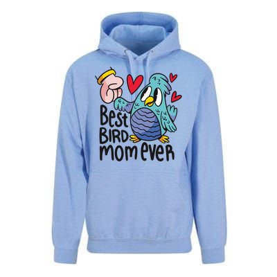 Best Bird Mom Ever Unisex Surf Hoodie