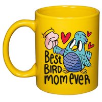 Best Bird Mom Ever 11oz C Handle Ceramic Mug