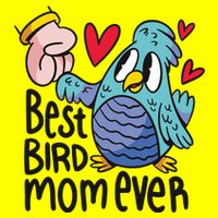 Best Bird Mom Ever 11oz C Handle Ceramic Mug
