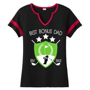 Best Bonus Dad By Par Ladies Halftime Notch Neck Tee