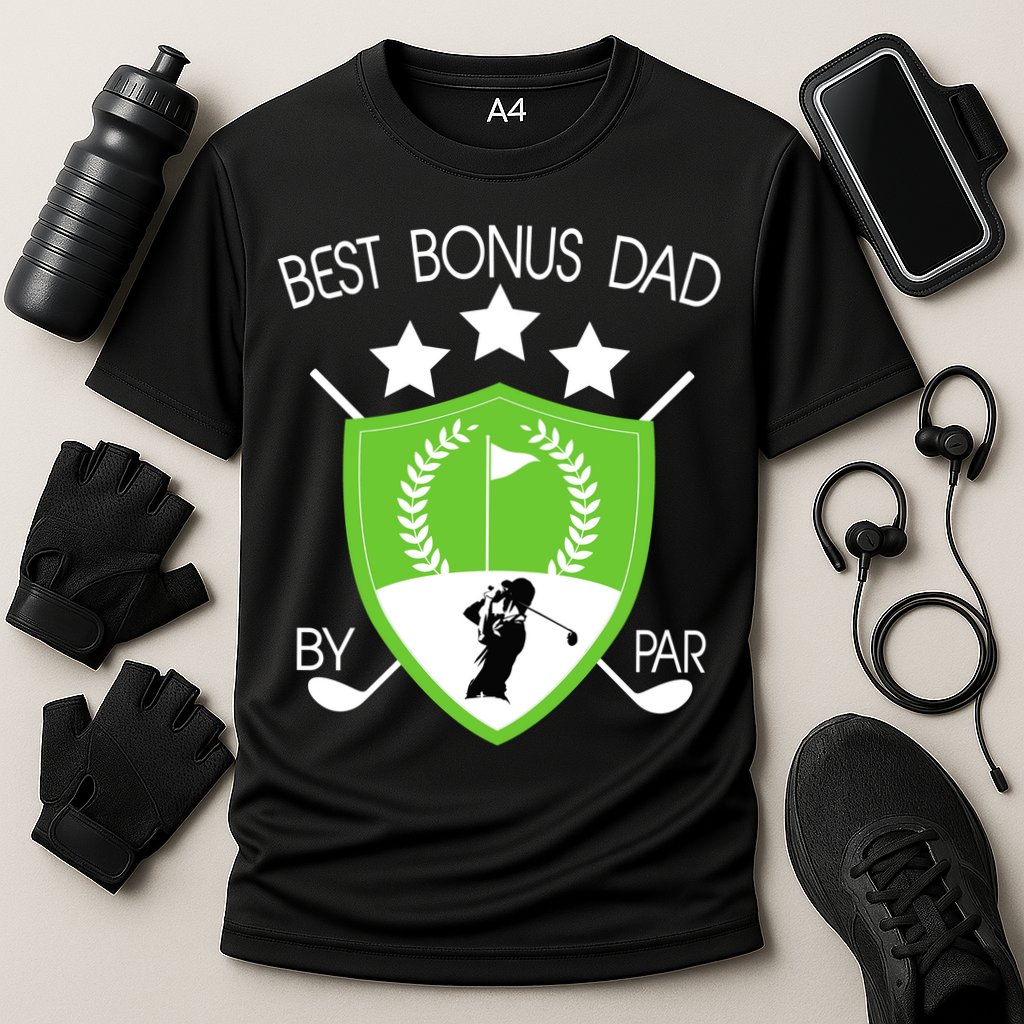 Best Bonus Dad By Par Cooling Performance Crew T-Shirt