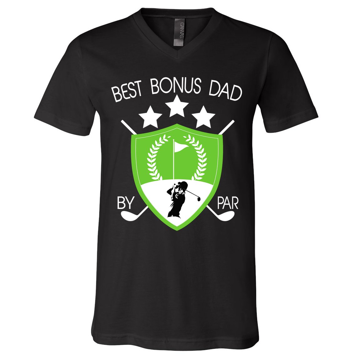 Best Bonus Dad By Par V-Neck T-Shirt