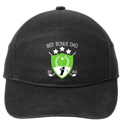 Best Bonus Dad By Par 7-Panel Snapback Hat