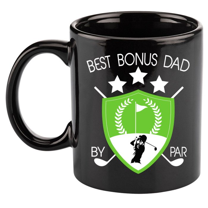 Best Bonus Dad By Par 11oz C Handle Ceramic Mug