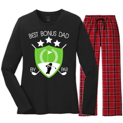 Best Bonus Dad By Par Women's Long Sleeve Flannel Pajama Set 