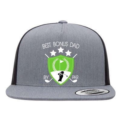 Best Bonus Dad By Par Flat Bill Trucker Hat