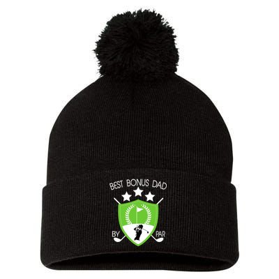 Best Bonus Dad By Par Pom Pom 12in Knit Beanie