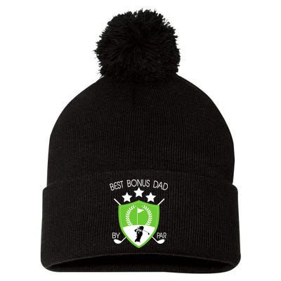 Best Bonus Dad By Par Pom Pom 12in Knit Beanie