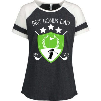 Best Bonus Dad By Par Enza Ladies Jersey Colorblock Tee