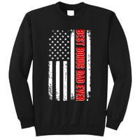 Best Bonus Dad Ever Distressed US Flag Sweatshirt