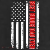 Best Bonus Dad Ever Distressed US Flag 11oz C Handle Ceramic Mug