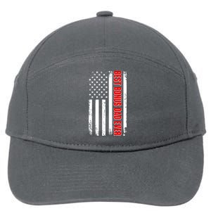 Best Bonus Dad Ever Distressed US Flag 7-Panel Snapback Hat