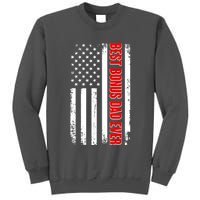 Best Bonus Dad Ever Distressed US Flag Tall Sweatshirt