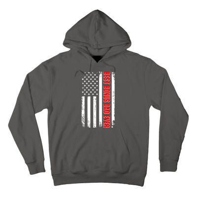 Best Bonus Dad Ever Distressed US Flag Tall Hoodie