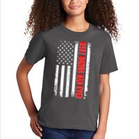Best Bonus Dad Ever Distressed US Flag Kids T-Shirt