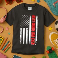 Best Bonus Dad Ever Distressed US Flag Kids T-Shirt