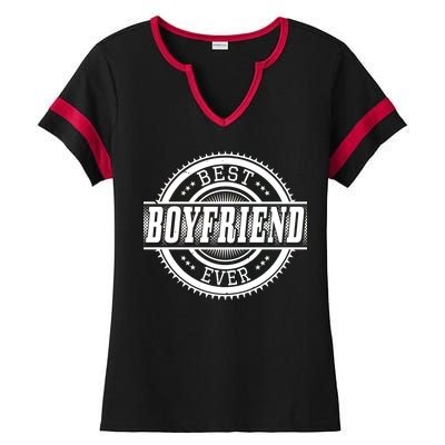 Best Boyfriend Ever Ladies Halftime Notch Neck Tee