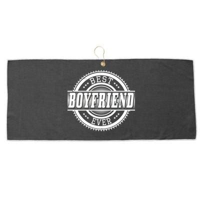 Best Boyfriend Ever Large Microfiber Waffle Golf Towel