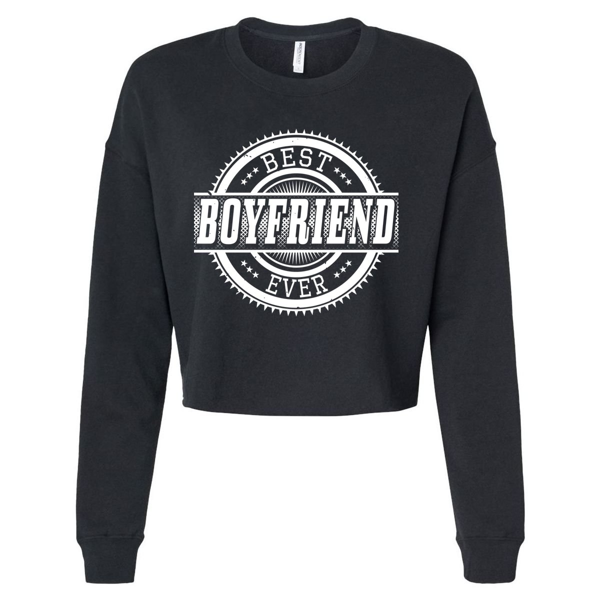 Best Boyfriend Ever Cropped Pullover Crew