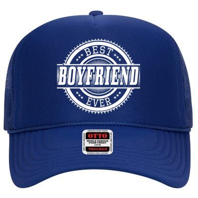 Best Boyfriend Ever High Crown Mesh Back Trucker Hat