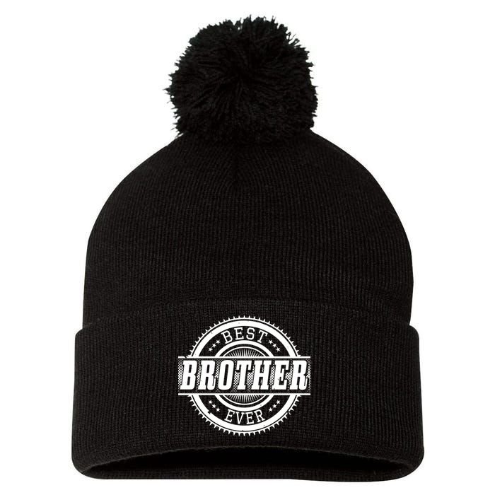 Best Brother Ever Pom Pom 12in Knit Beanie