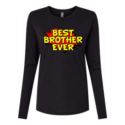 Best Brother Ever Cartoon Shout Womens Cotton Relaxed Long Sleeve T-Shirt