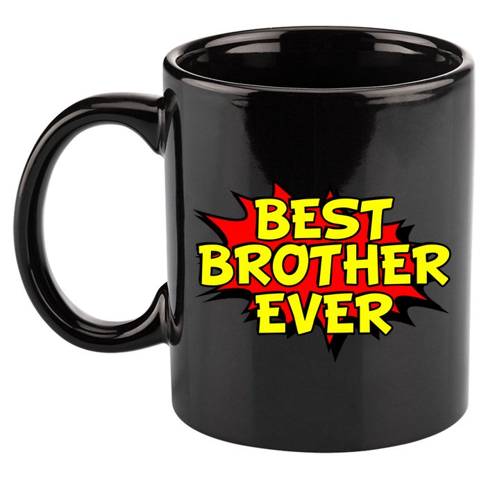 Best Brother Ever Cartoon Shout 11oz C Handle Ceramic Mug