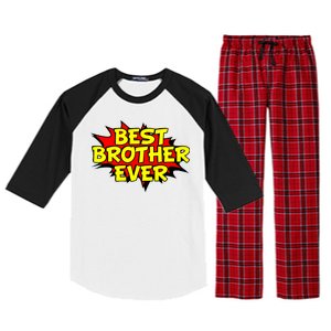 Best Brother Ever Cartoon Shout Raglan Sleeve Pajama Set