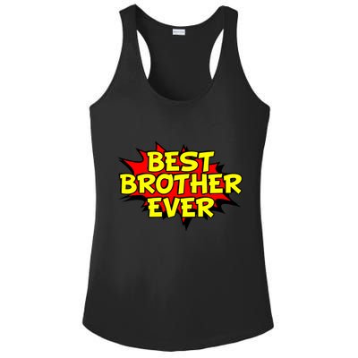 Best Brother Ever Cartoon Shout Ladies PosiCharge Competitor Racerback Tank