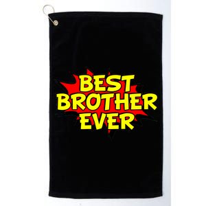 Best Brother Ever Cartoon Shout Platinum Collection Golf Towel