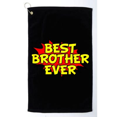 Best Brother Ever Cartoon Shout Golf Towel