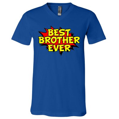 Best Brother Ever Cartoon Shout V-Neck T-Shirt