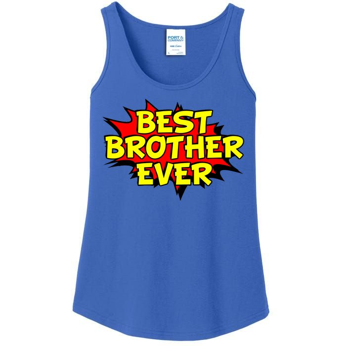 Best Brother Ever Cartoon Shout Ladies Essential Tank