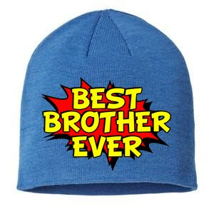 Best Brother Ever Cartoon Shout Sustainable Beanie