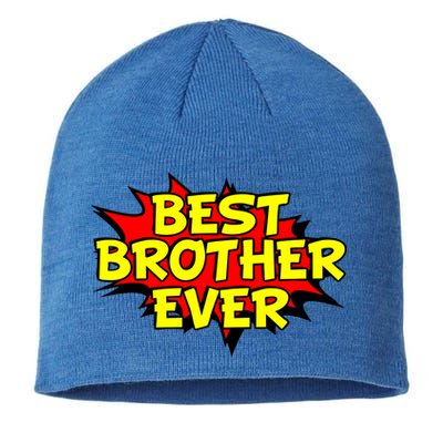Best Brother Ever Cartoon Shout Sustainable Beanie